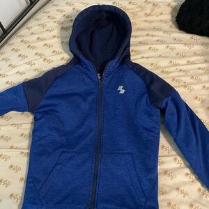 Children’s Place Boys Sherpa lined zip up sweatshirt 7/8
